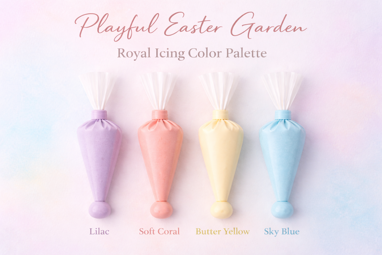 Playful Easter Garden Royal Icing Color Palette