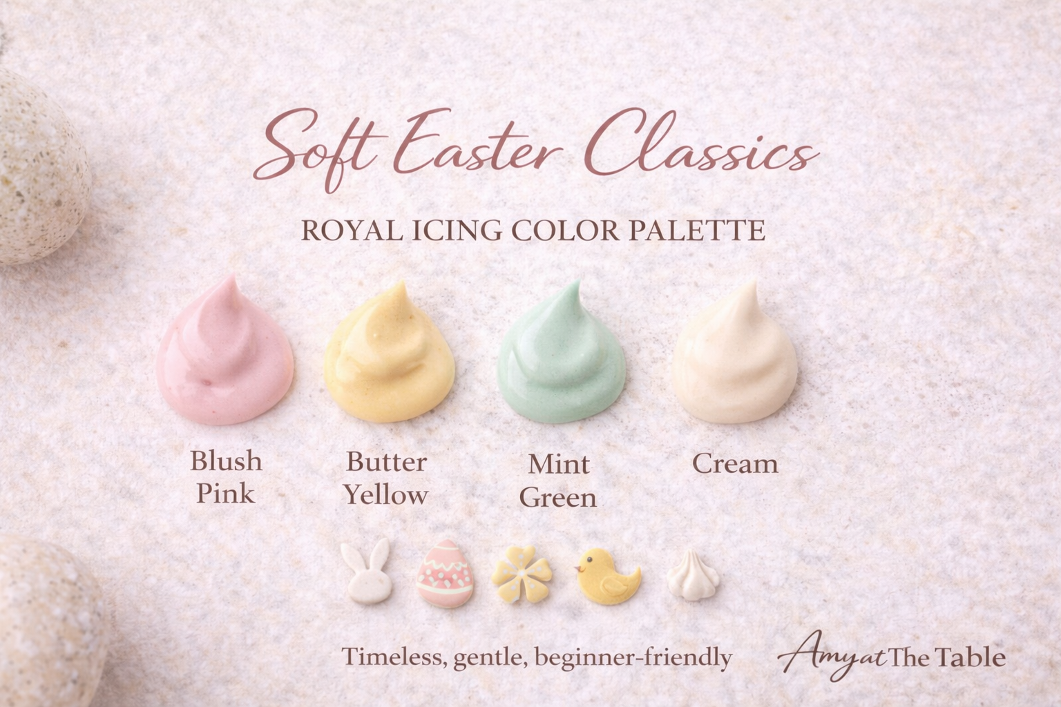 Soft Easter Classics Royal Icing Color Palette